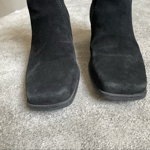 La Canadienne Suede Waterproof Square Toe Boots - Picture 5 of 8